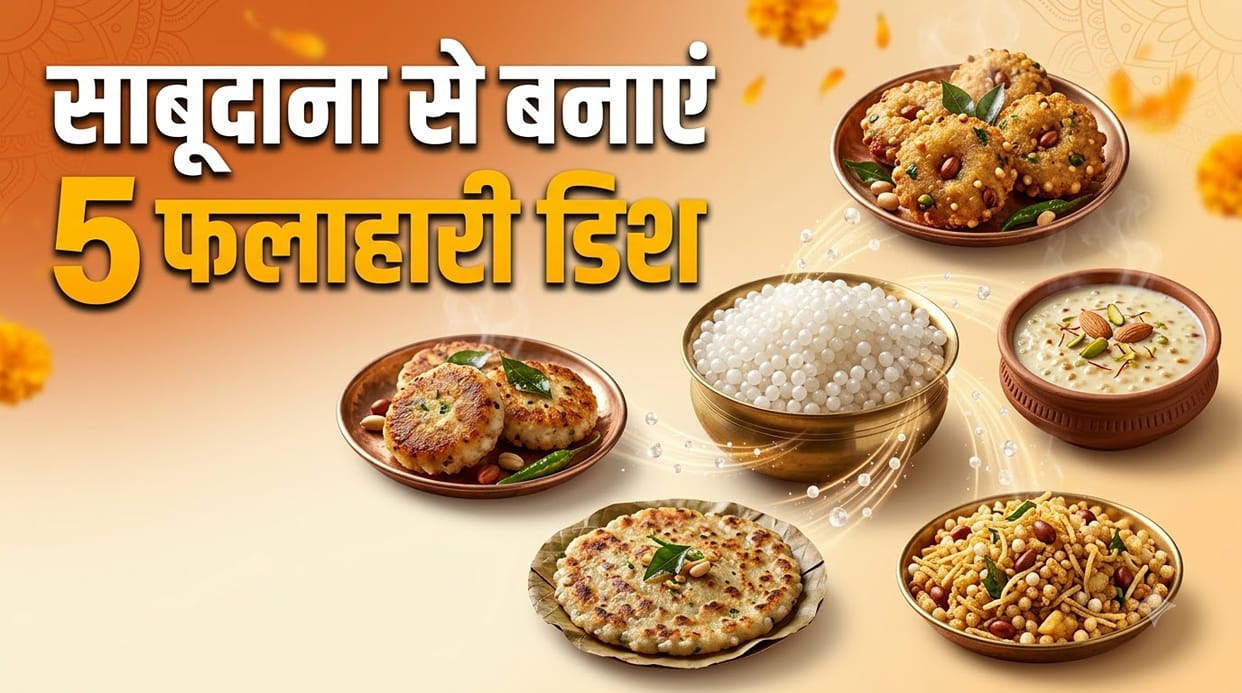 Navratri Vrat Sabudana Recipes 5 falahari Dishes Ideas