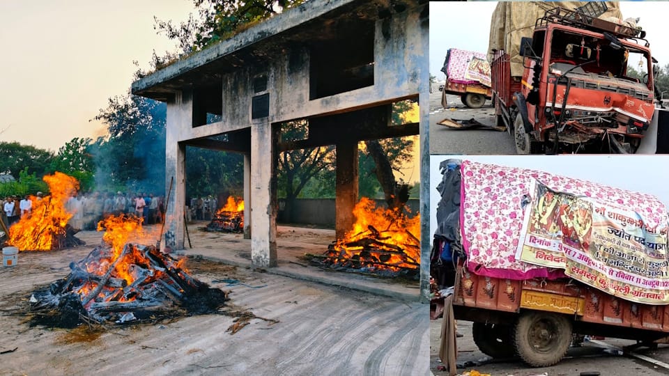 Four killed in accident while returning with the sacred flame of Maa Shakumbhari Devi in saharanpur