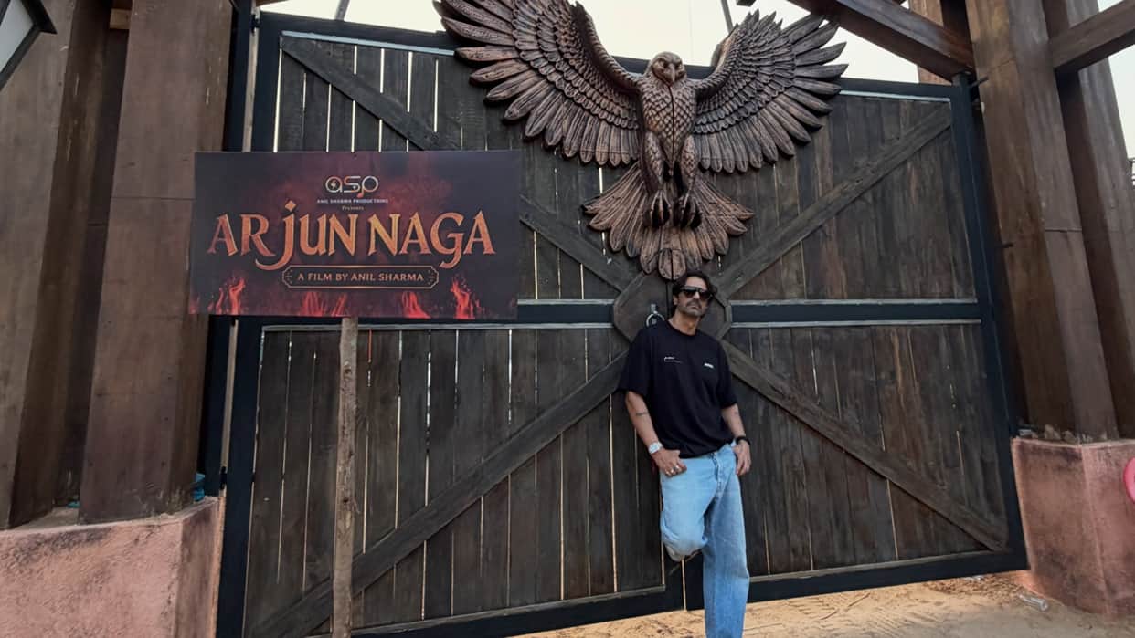 Arjun Rampal and Anil Sharma of the film Arjun Naga shared photos and videos of the shooting of the film