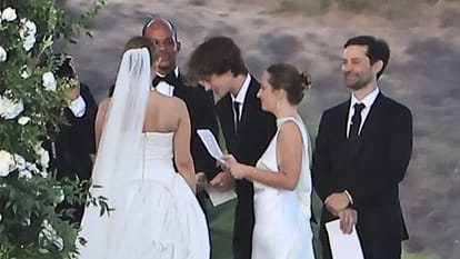 Tobey Maguire Officiated His Ex Wife's Jennifer Meyer Wedding Photos Viral