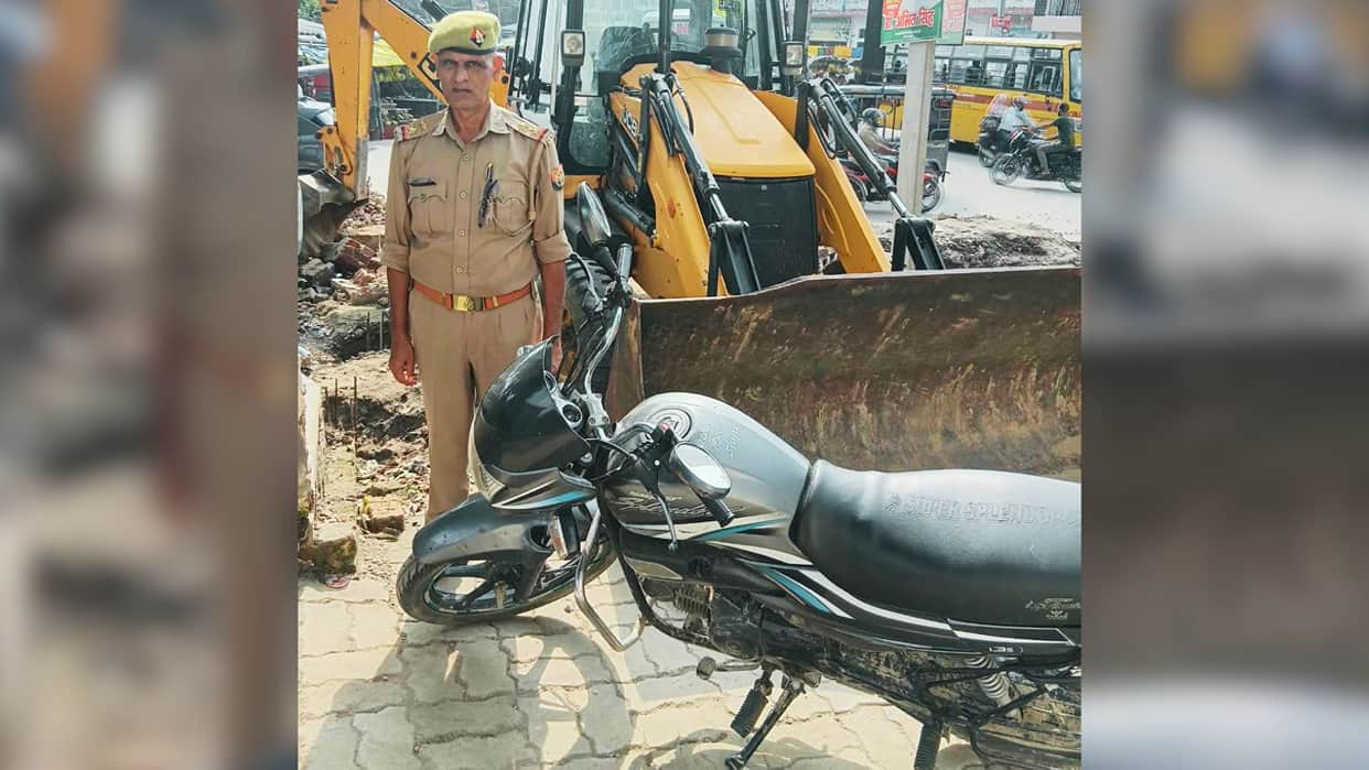Assets 28 lakh belonging associate mafia figure Kuntu Singh confiscated JCB and motorcycle seized