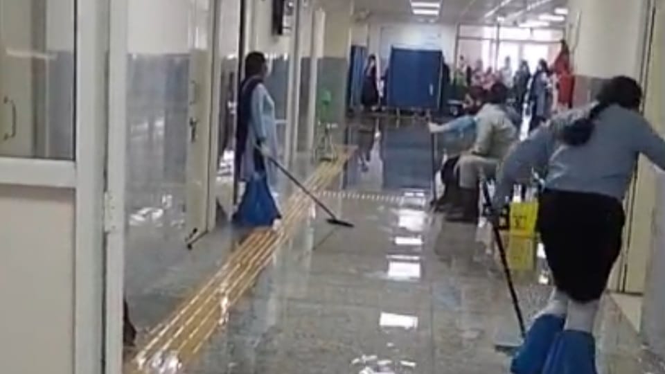 State of Panchkula Civil Hospital Sewage water floods newly constructed Mother and Child Health Wing