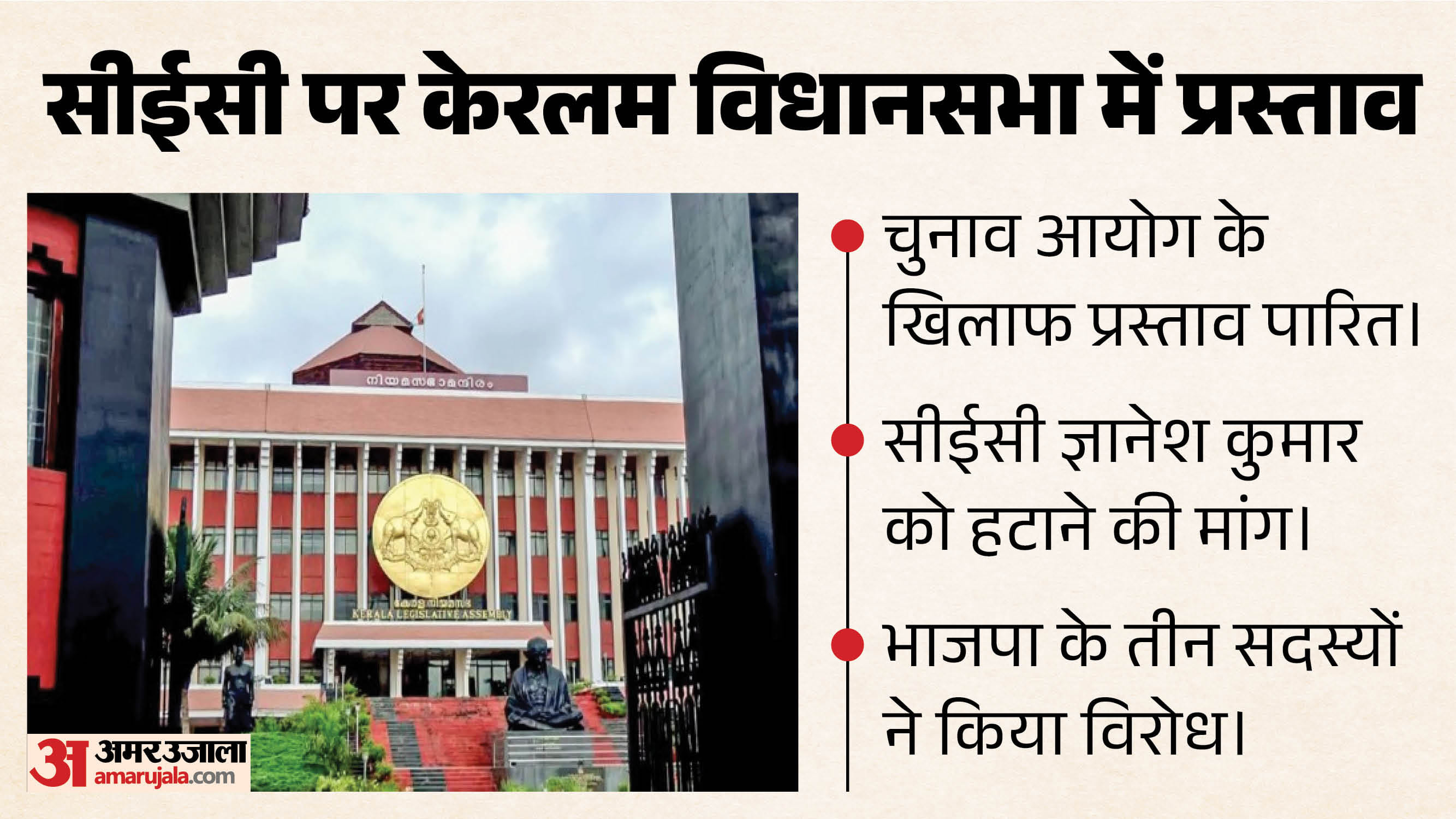 सीईसी पर केरल विधानसभा में प्रस्ताव