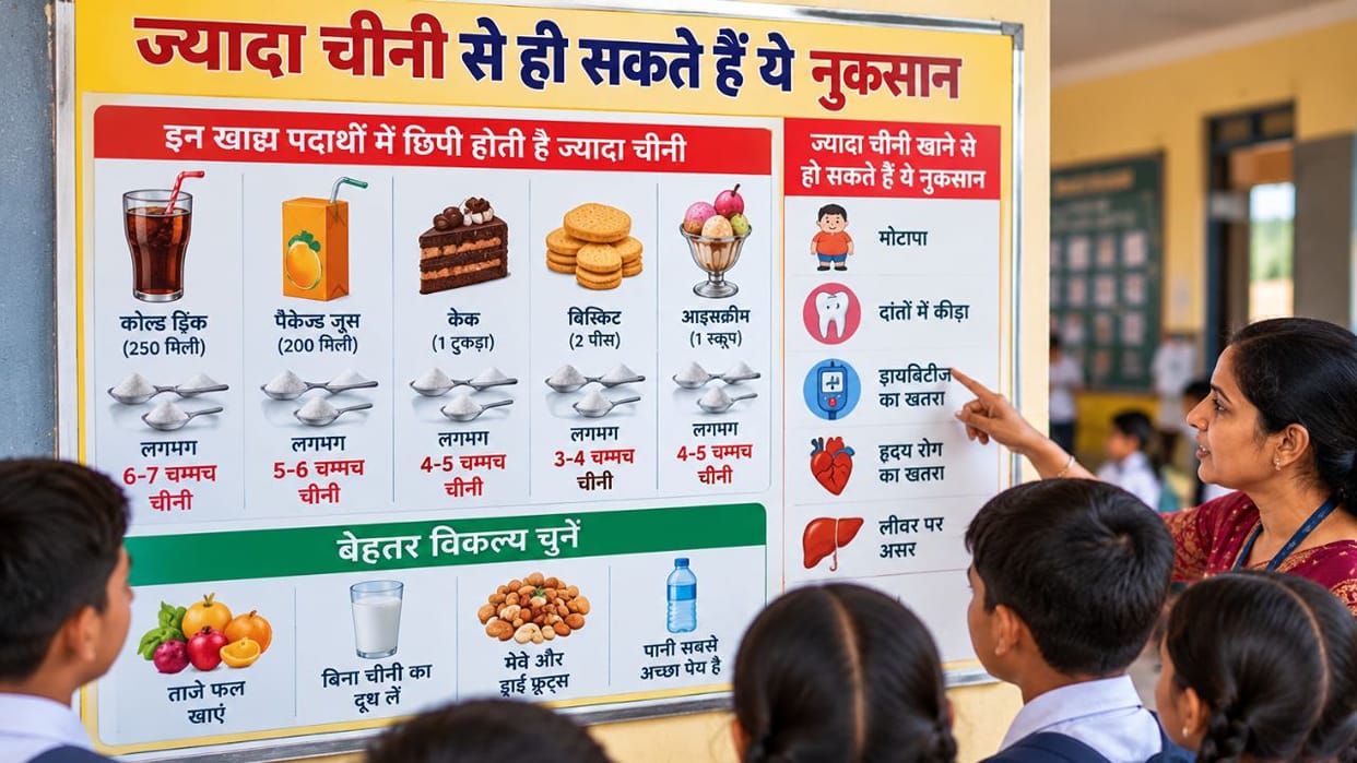 una schools sugar boards awareness excess sugar harm children