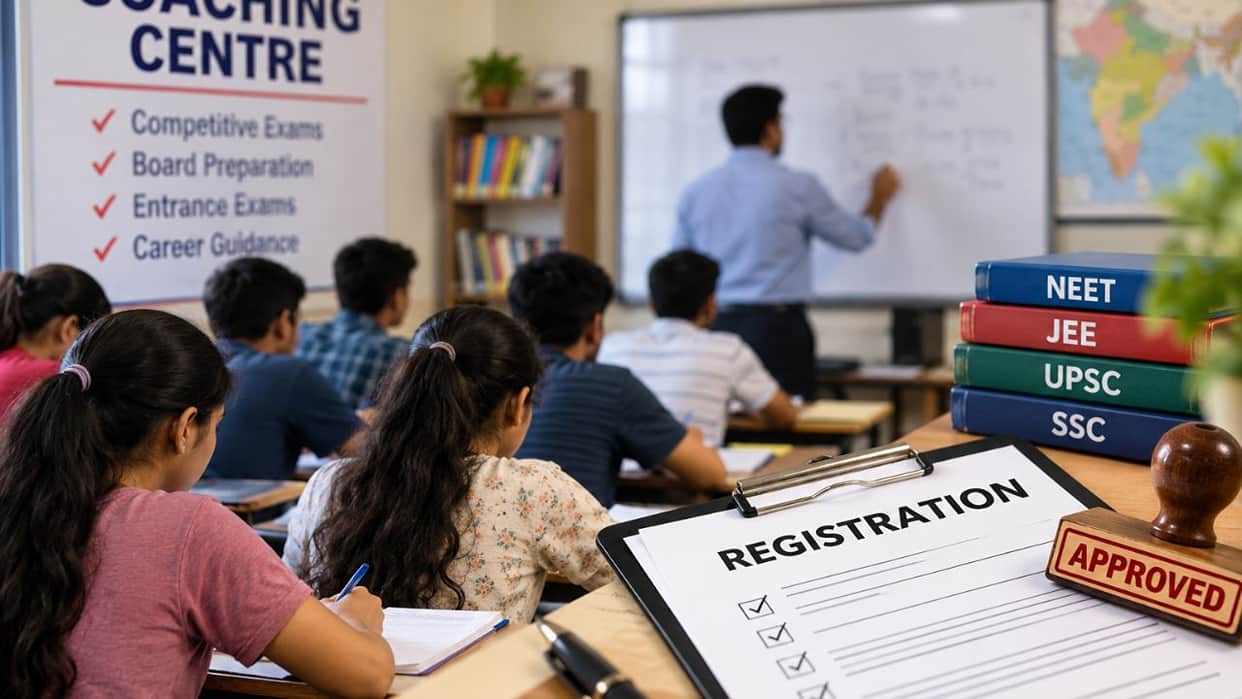 una private coaching centre registration fee rules