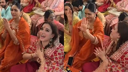 Shardiya Navratri 2026: Tamannaah Bhatia hosts Mata Ki Chowki at Home grooves with mrunal thakur On Bhajan
