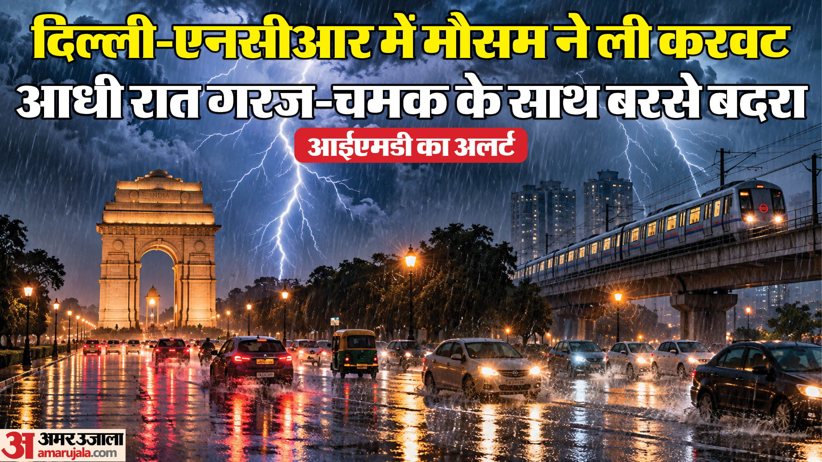 दिल्ली एनसीआर में बारिश