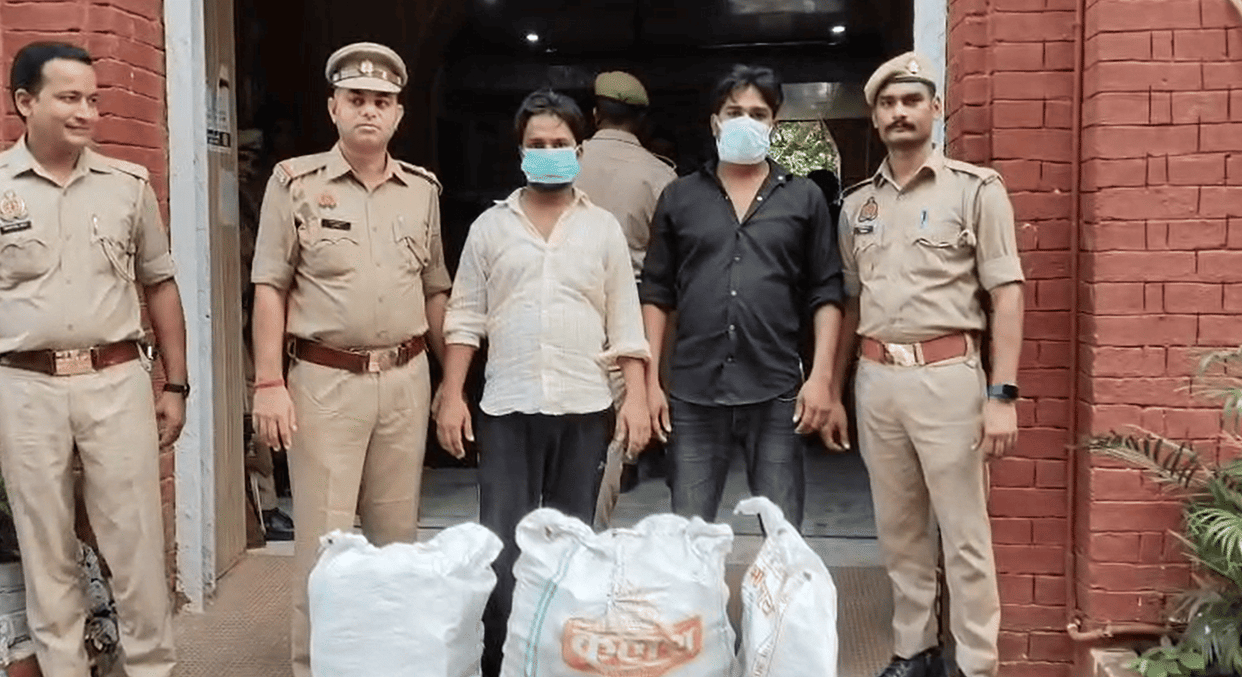 Police raid against Chinese manjha in Varanasi Approximately 38 kg seized in Ambia Mandi