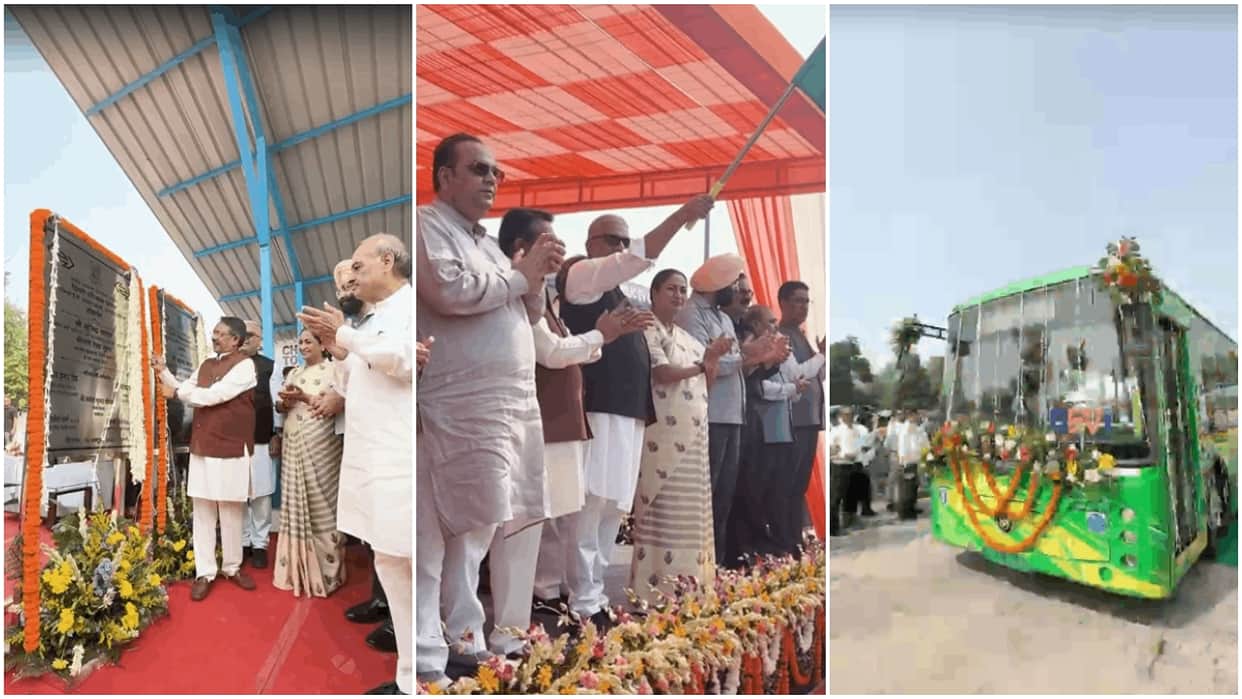 CM hands over 150 new electric buses to Delhi inaugurates five EV charging stations