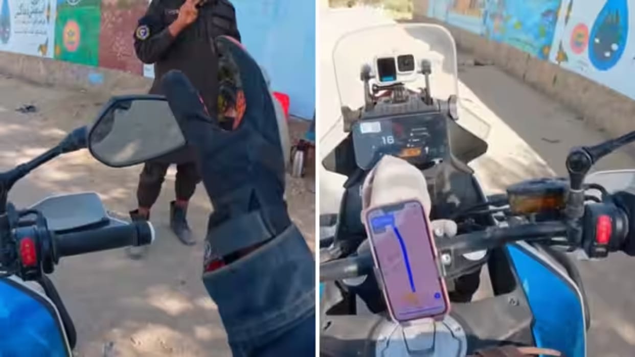 Indian Biker Gets a Heartwarming Welcome in Afghanistan Video Goes Viral