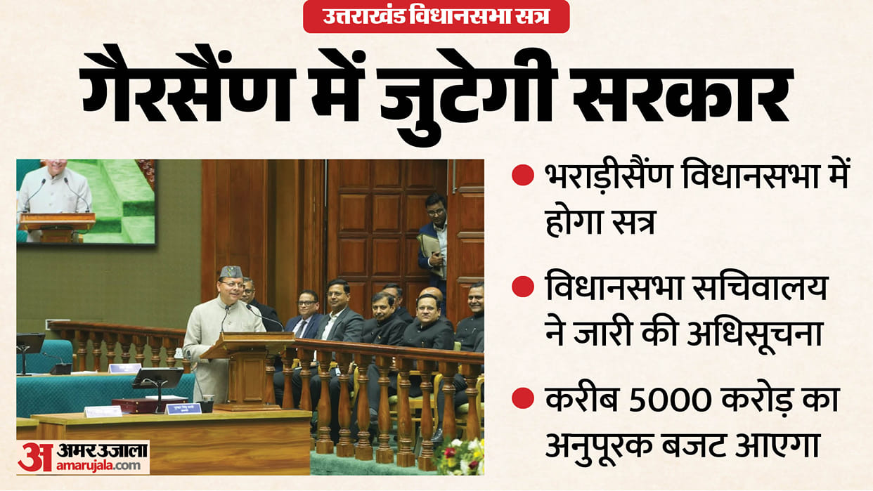 Uttarakhand Legislative Assembly session 2026 to be held in Gairsain from 27 October