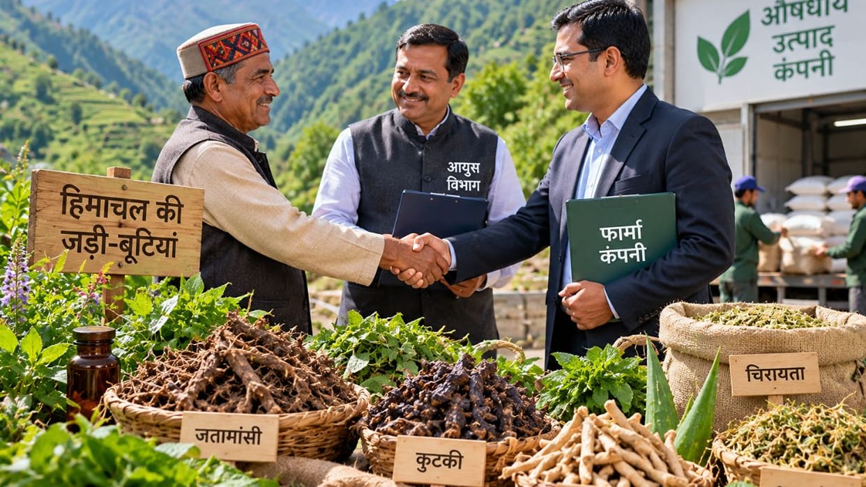 himachal farmers sell medicinal herbs directly to companies
