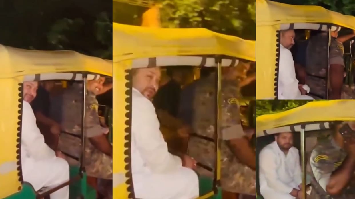 Tejashwi Yadav Delhi Auto ride Bihar RJD leader autorickshaw video Bihar legislative Assembly LoP CNG auto