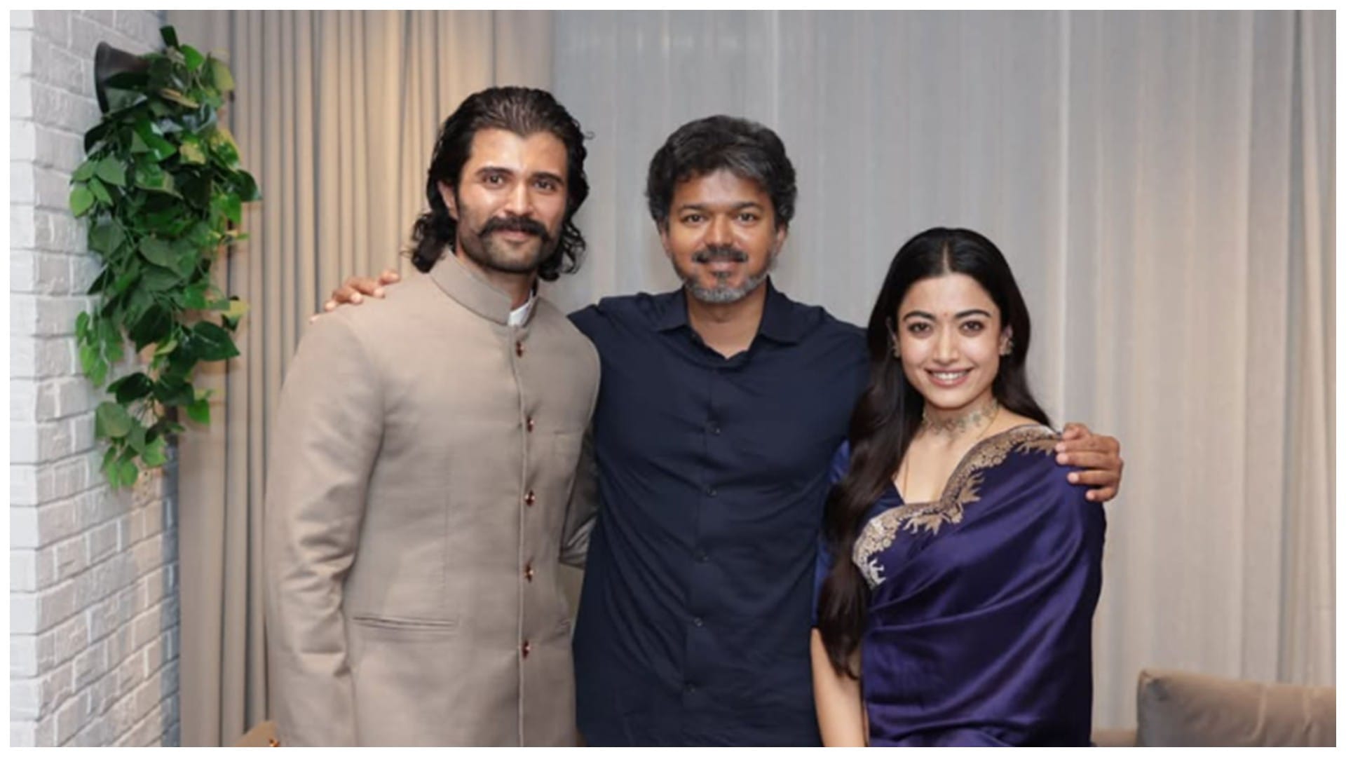Vijay Deverakonda and Rashmika Mandanna offer prayers at Tirumala temple before Ranabaali Release