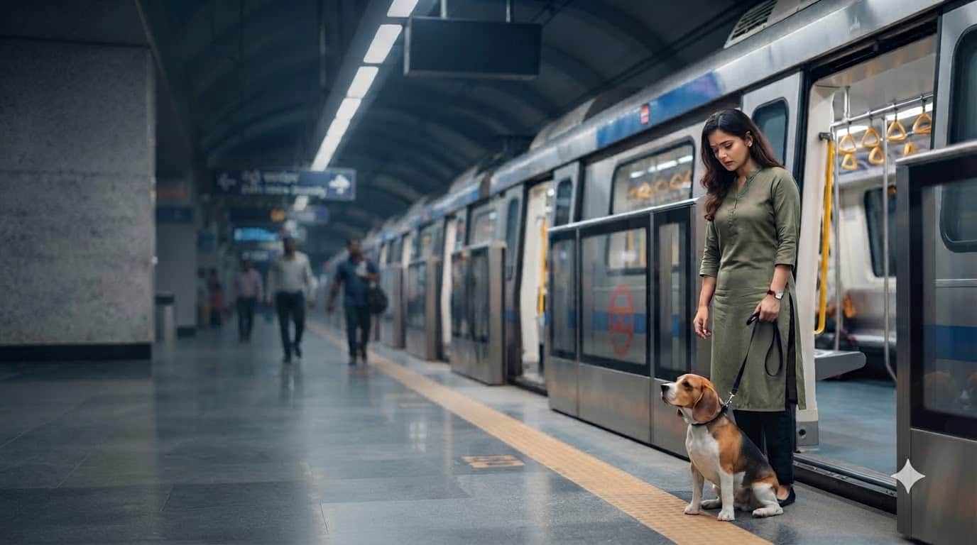Can You Travel With a Pet Dog in Delhi Metro mein kya dog le ja sakte hain
