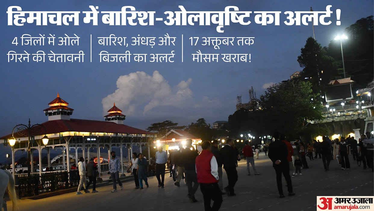 Himachal Pradesh Weather Forecast Rain Hailstorm Yellow Alert October 17