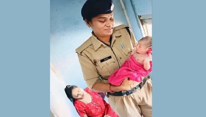 Kanpur Baby cries echo on moving train Female RPF constable turns guardian angel for pregnant woman