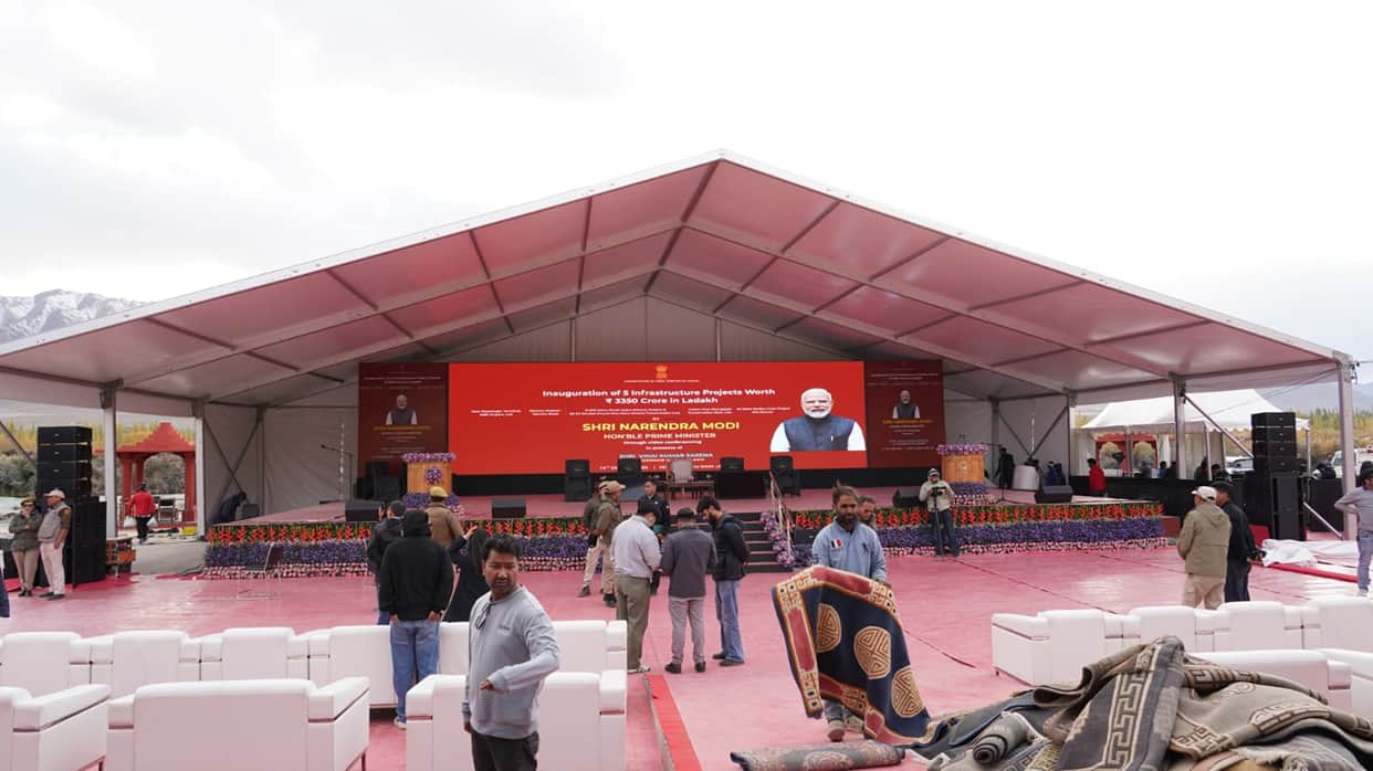 Ladakh to receive five major gifts worth 3350 crore on Thursday