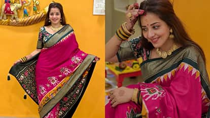 Bhojpuri Actress monalisa aka Antara Biswas shares her photos in Traditional Look with Motivational Caption