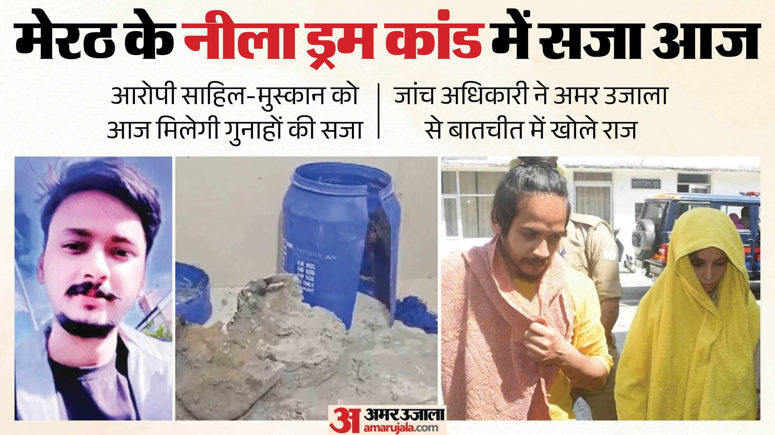 Meerut Blue Drum Saurabh Murder Case: Sahil and Muskan Await Sentencing One Word Deepened Suspicion