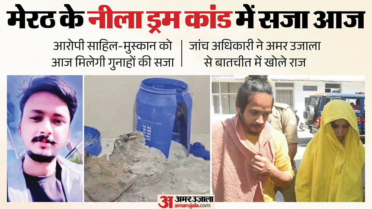 मेरठ नीले ड्रम कांड में सजा पर फैसला आज: अपने ही जाल में फंसते गए साहिल और मुस्कान; इस एक शब्द से गहराया था शक