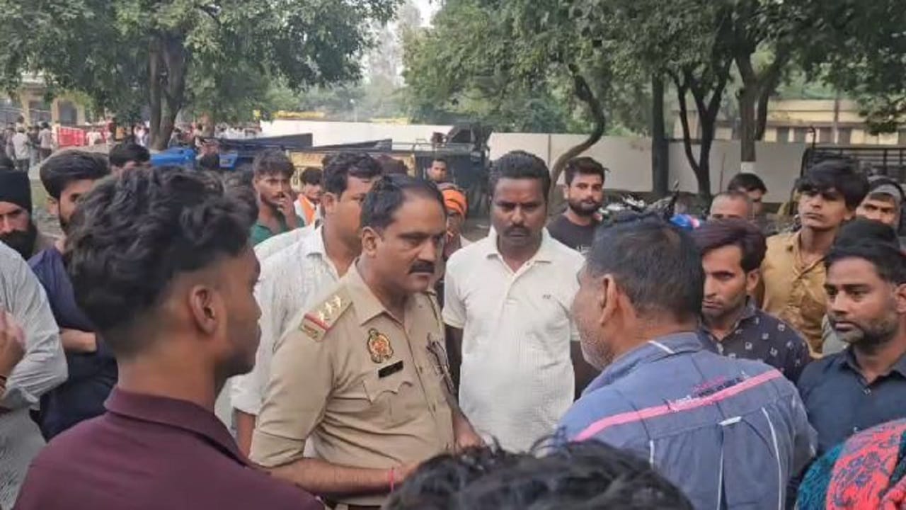 पुलिस ने पल्लेदारों को कराया शांत