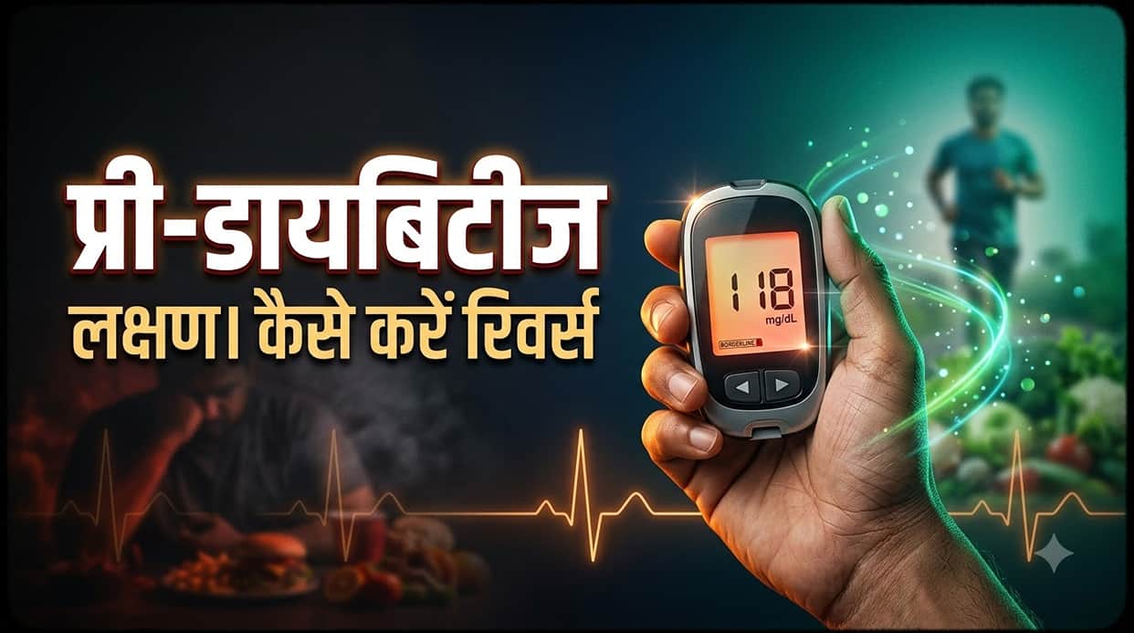Prediabetes Symptoms, 5 Warning Signs, Causes and Prevention in Hindi