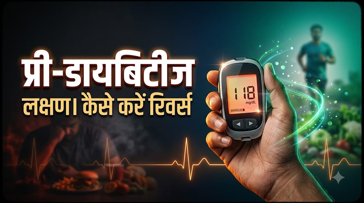 Prediabetes Symptoms, 5 Warning Signs, Causes and Prevention in Hindi
