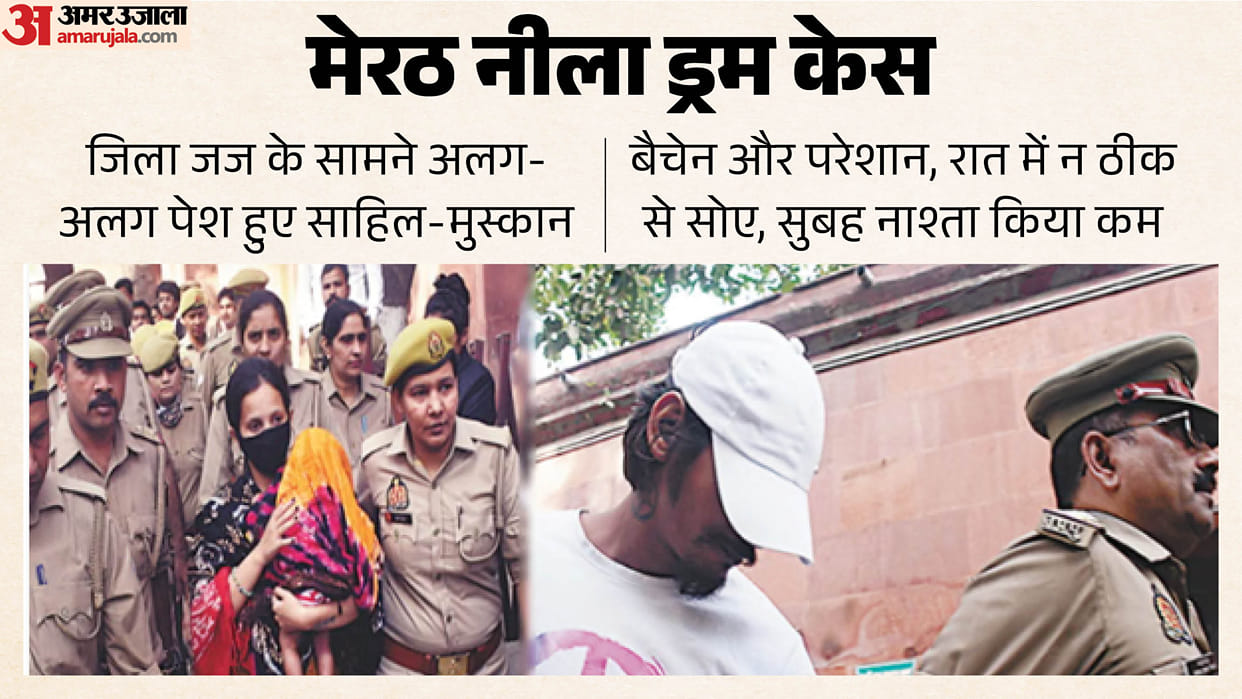 Meerut Blue Drum Murder Case: Muskan and Sahil Appear via Video Conferencing Before Sentencing