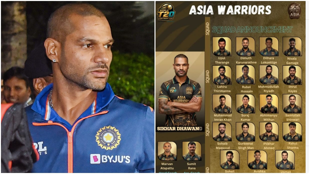 Shikhar Dhawan Threatens Legal Action After His Name Appears in World T20 Continent Cup Squad