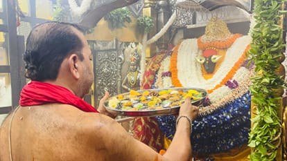 A massive surge of devotion at Vindhyachal Dham on fourth day of Navratri
