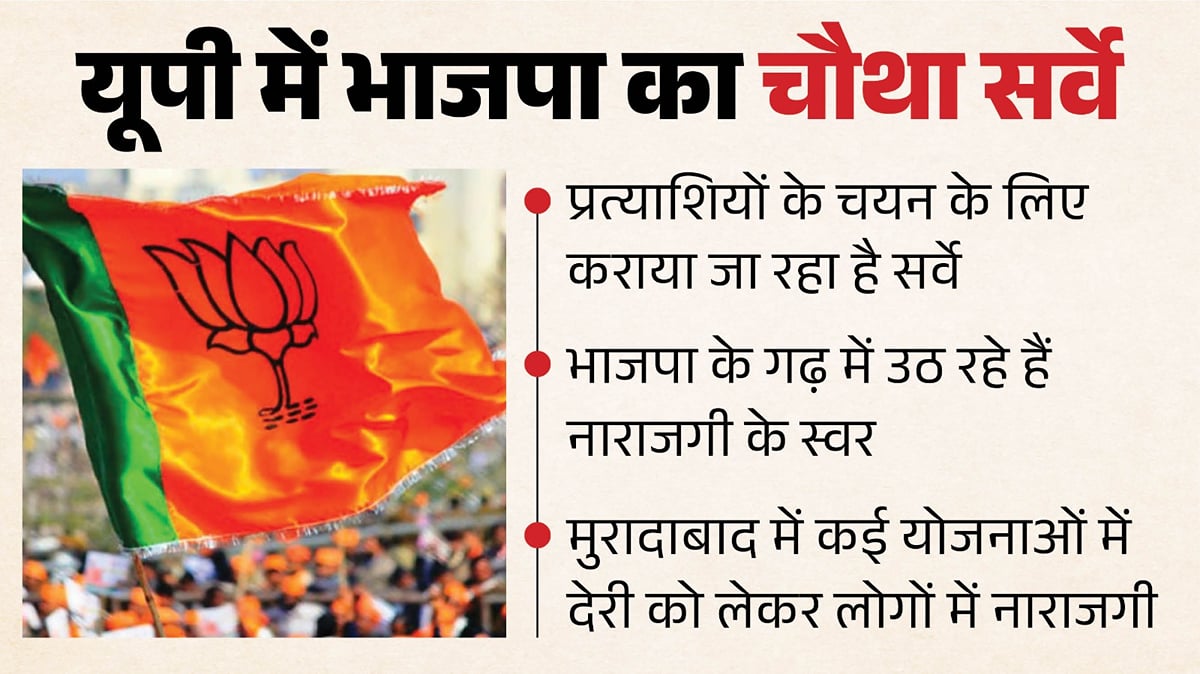 यूपी: भाजपा के गढ़ में उठ रहे नाराजगी के स्वर, पार्टी करा रही चौथा सर्वे, यूजीसी का मुद्दा सर्वे में आया सामने