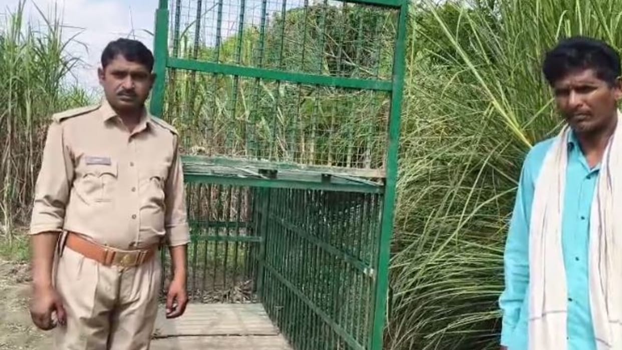Manjot last rites took place he lost his life due to leopard attack in lakhimpur kheri