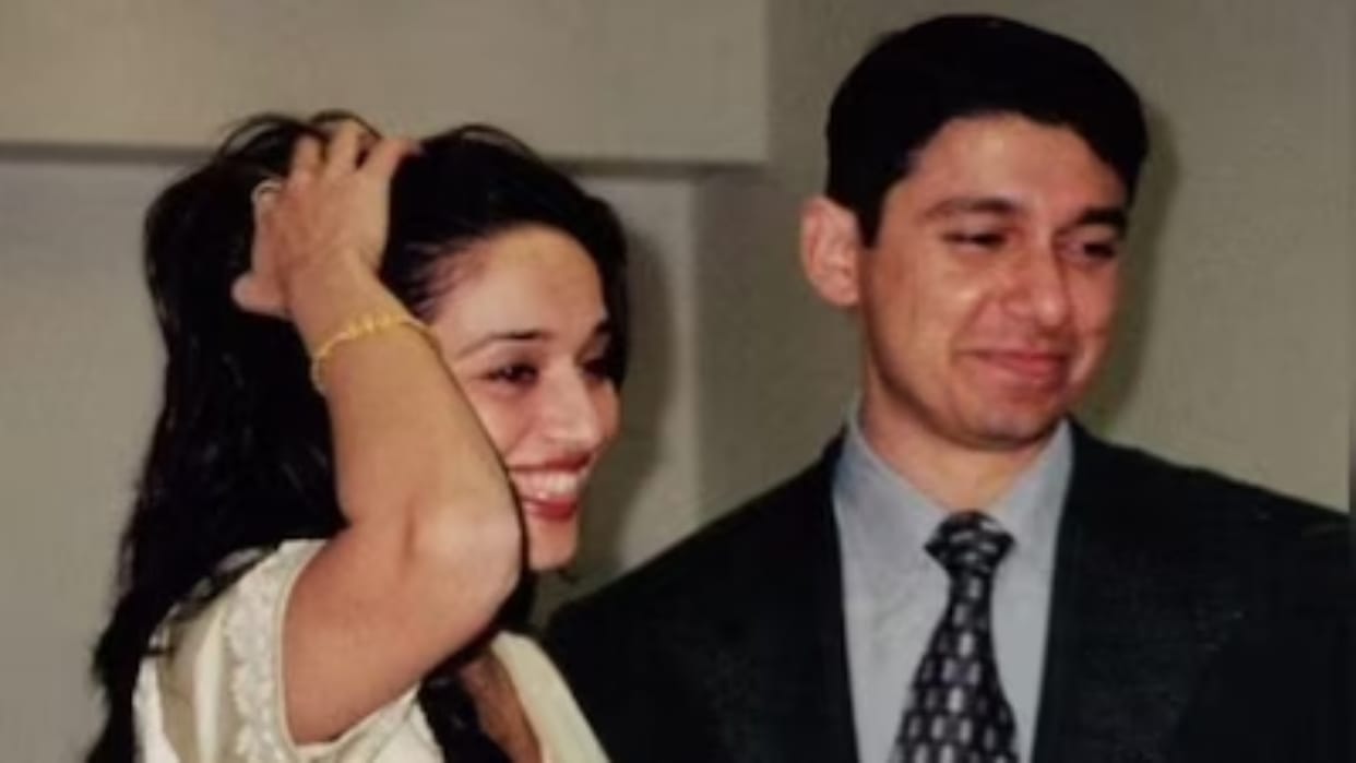 madhuri dixit and husband dr nene celebrating 27th wedding anniversary and shared old photos