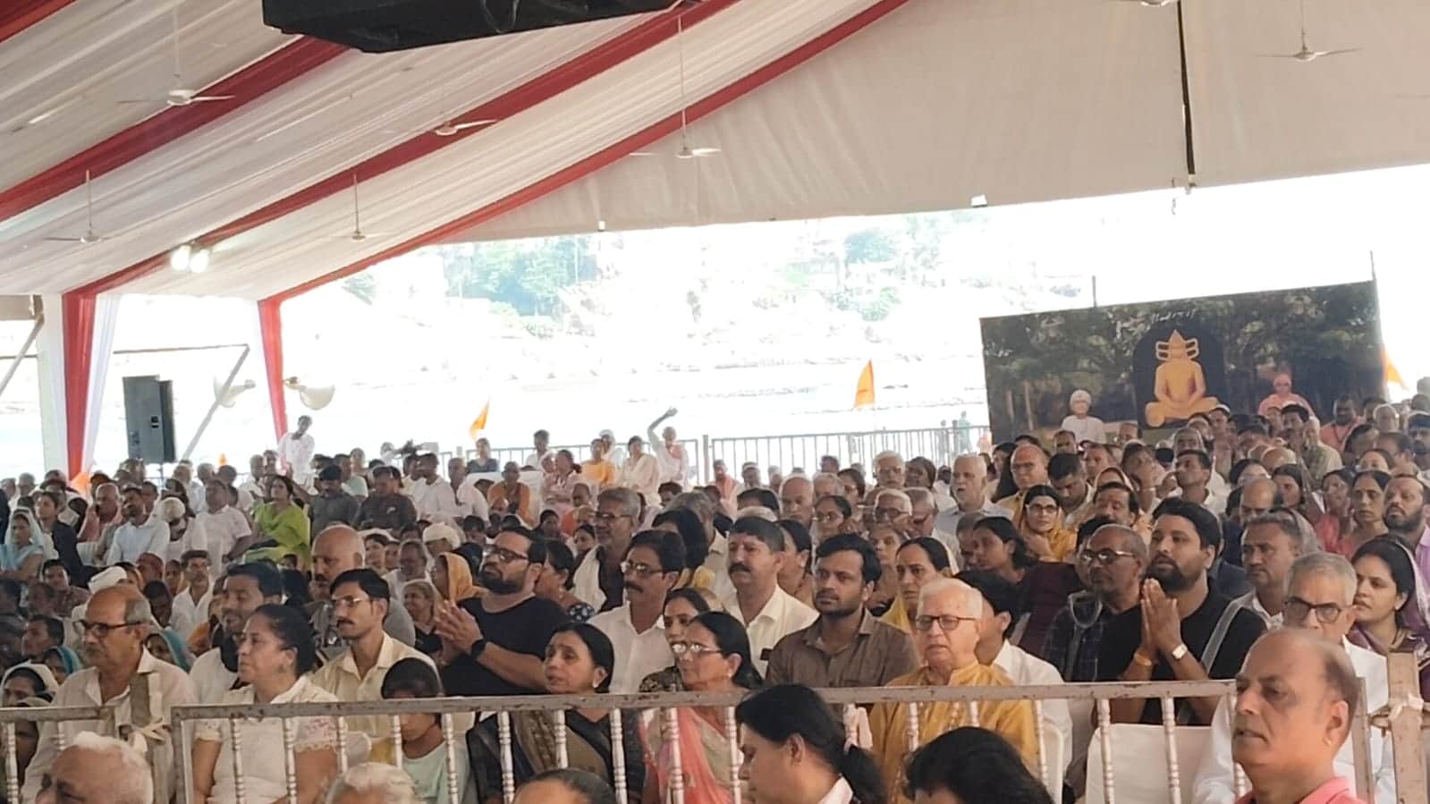 morari bapu bharat swastik ramkatha yatra sixth stop omkareshwar ekatm dham darshan