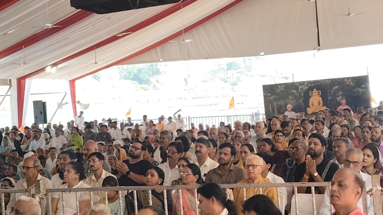 morari bapu bharat swastik ramkatha yatra sixth stop omkareshwar ekatm dham darshan