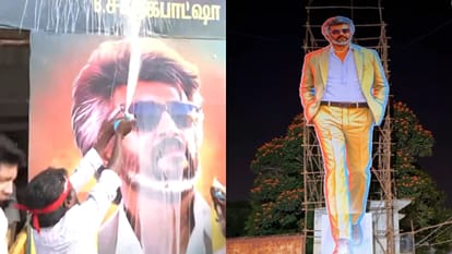Rajinikanth fans are Crazy for Jailer 2 celebrating Thalaivar Movie release In grand style video goes viral