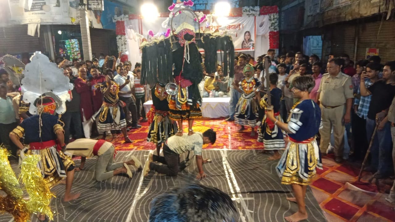 spirit of devotional joy permeated the 'Ram Barat' procession in Budaun