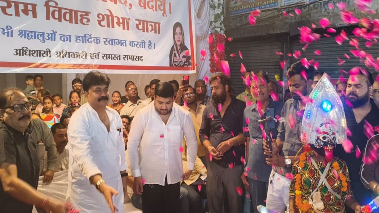 spirit of devotional joy permeated the 'Ram Barat' procession in Budaun