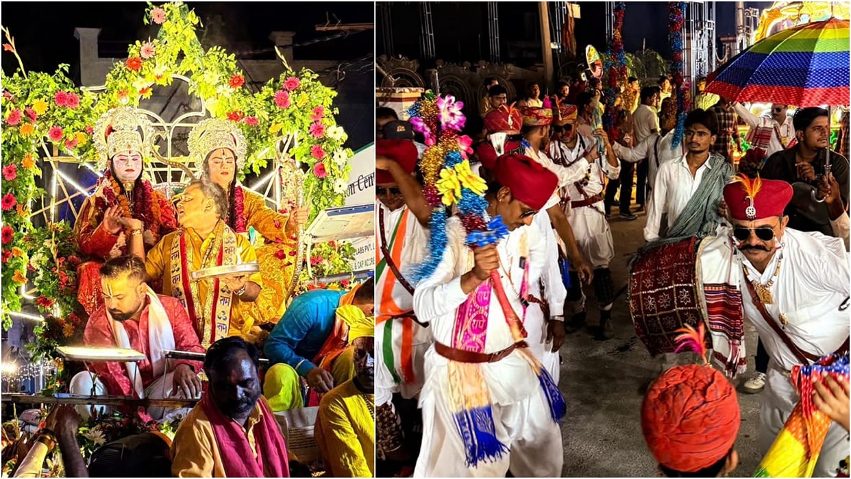 spirit of devotional joy permeated the 'Ram Barat' procession in Budaun