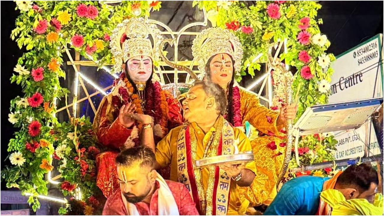 spirit of devotional joy permeated the 'Ram Barat' procession in Budaun
