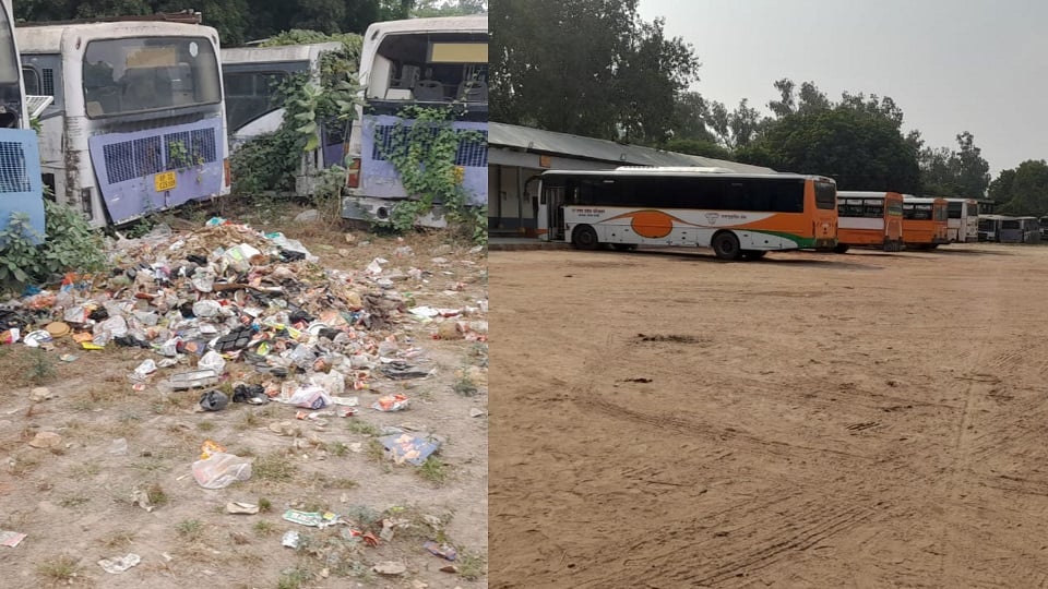 कूड़े के ढेर और धूल के गुबार: ये है स्मार्ट सिटी आगरा के सैटेलाइट बस अड्डे की तस्वीर, देखकर रह जाएंगे हैरान