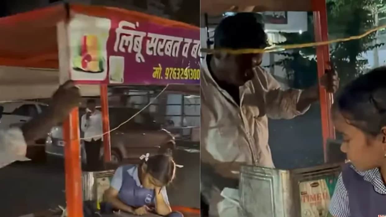 Father Runs a Street Cart While His Daughter Studies Beside Him Video Wins Hearts Online