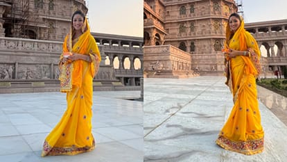 amid nayyi navelli release yami gautam arrived ayodhya janam bhoomi to seek blessing of lord rama