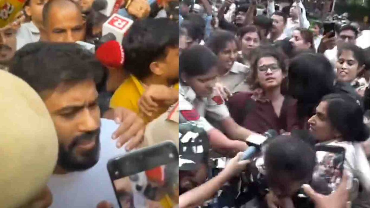 CJP Tiranga protest live Abhijit Dipke taken into custody by Delhi Police update news
