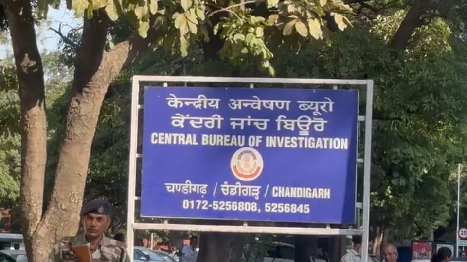 Rajveer Singh Ghumman, OSD to Punjab Chief Minister Bhagwant Mann, arrived at the CBI office.