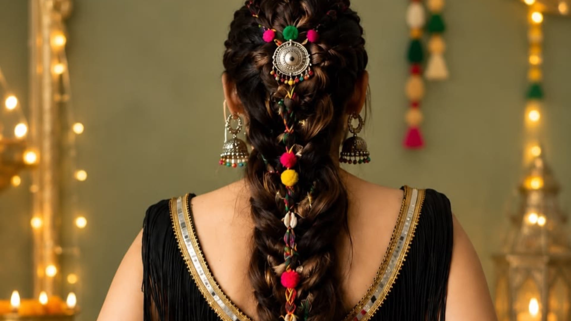 Try this trendy hairstyle for navratri garba dandiya nights everyone will praise your look