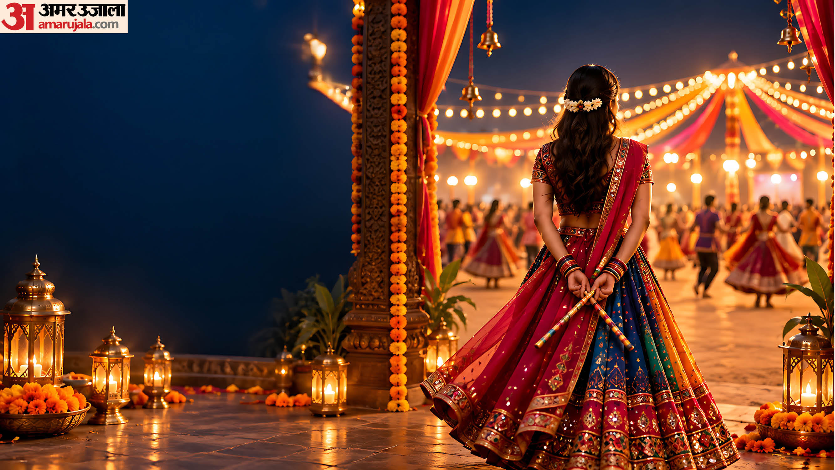 गरबा-डांडिया नाइट्स ट्रेंडी हेयर स्टाइल