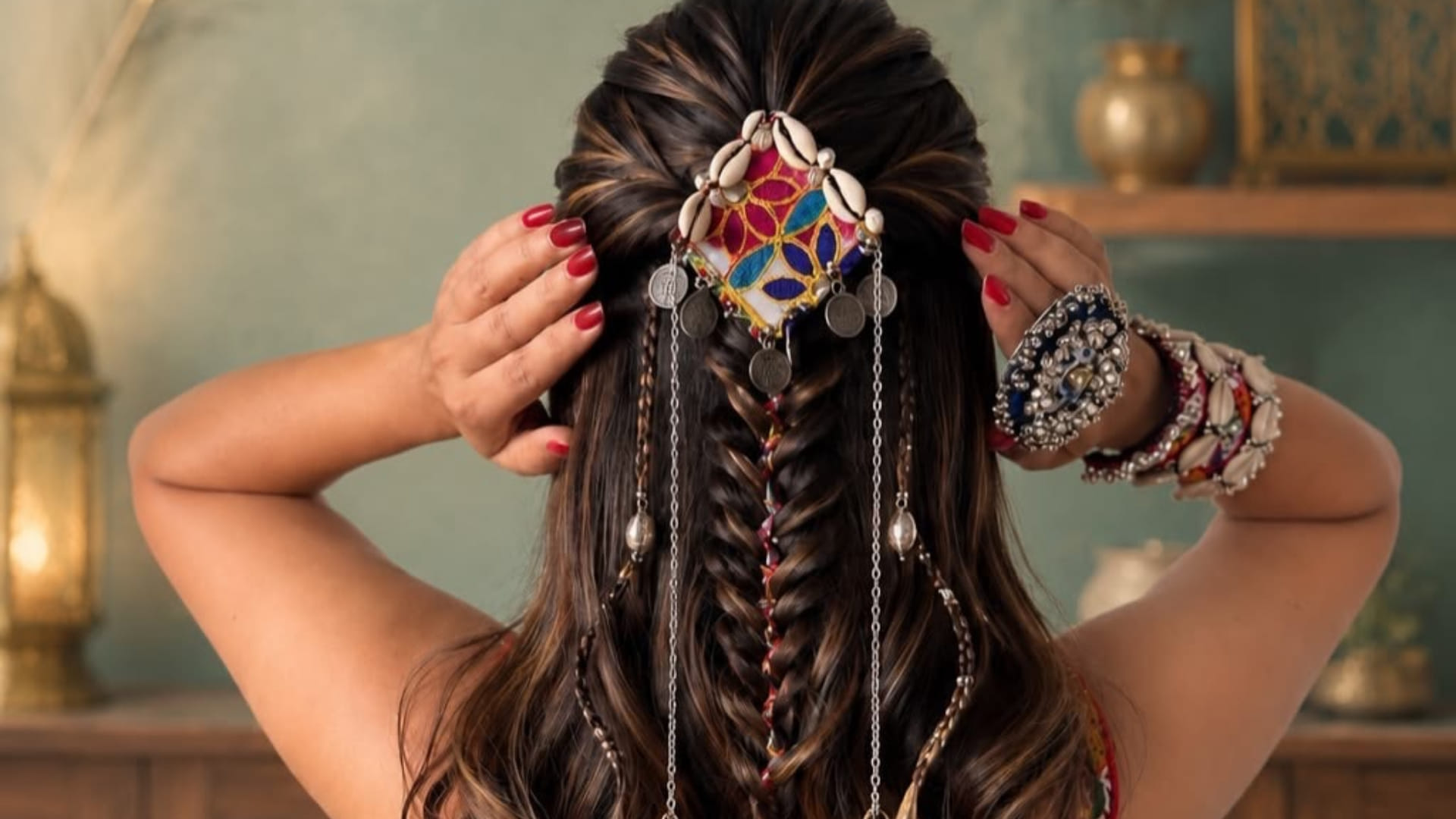 Try this trendy hairstyle for navratri garba dandiya nights everyone will praise your look