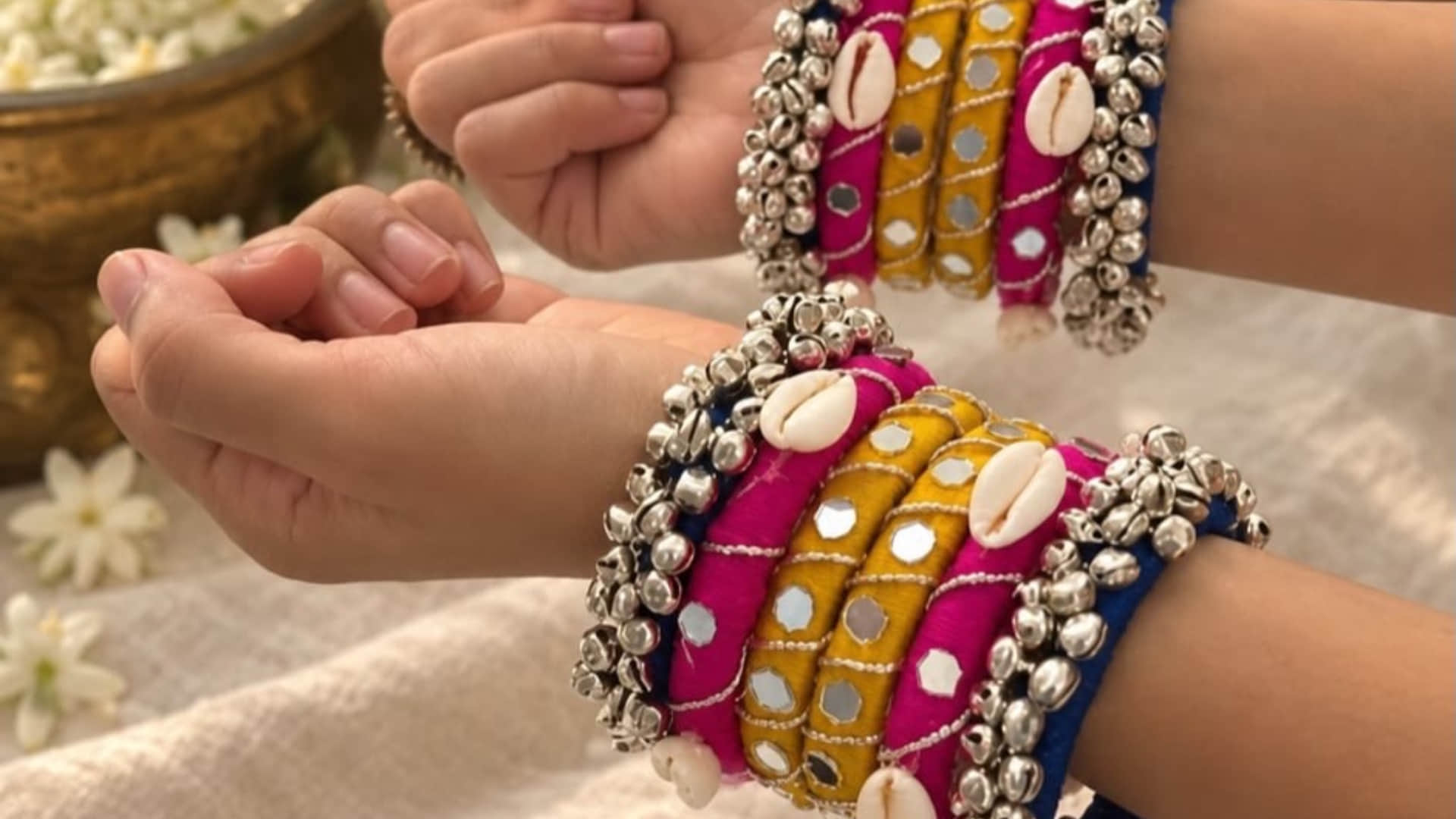Navratri garba and dandiya nights trendy bangles for add glamour to your traditional look